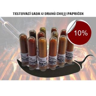 10% SLEVA na testovací sadu mletého chilli - TS Moruga, Bhut Jolokia, Habanero, Scotch Bonnet, Birds Eye, Green Hatch,...